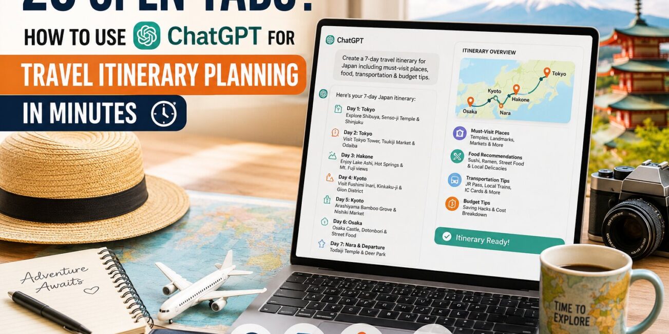 travel itinerary planning with chatgpt