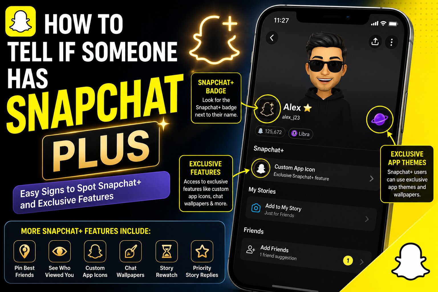 how to tell if someone has Snapchat Plus