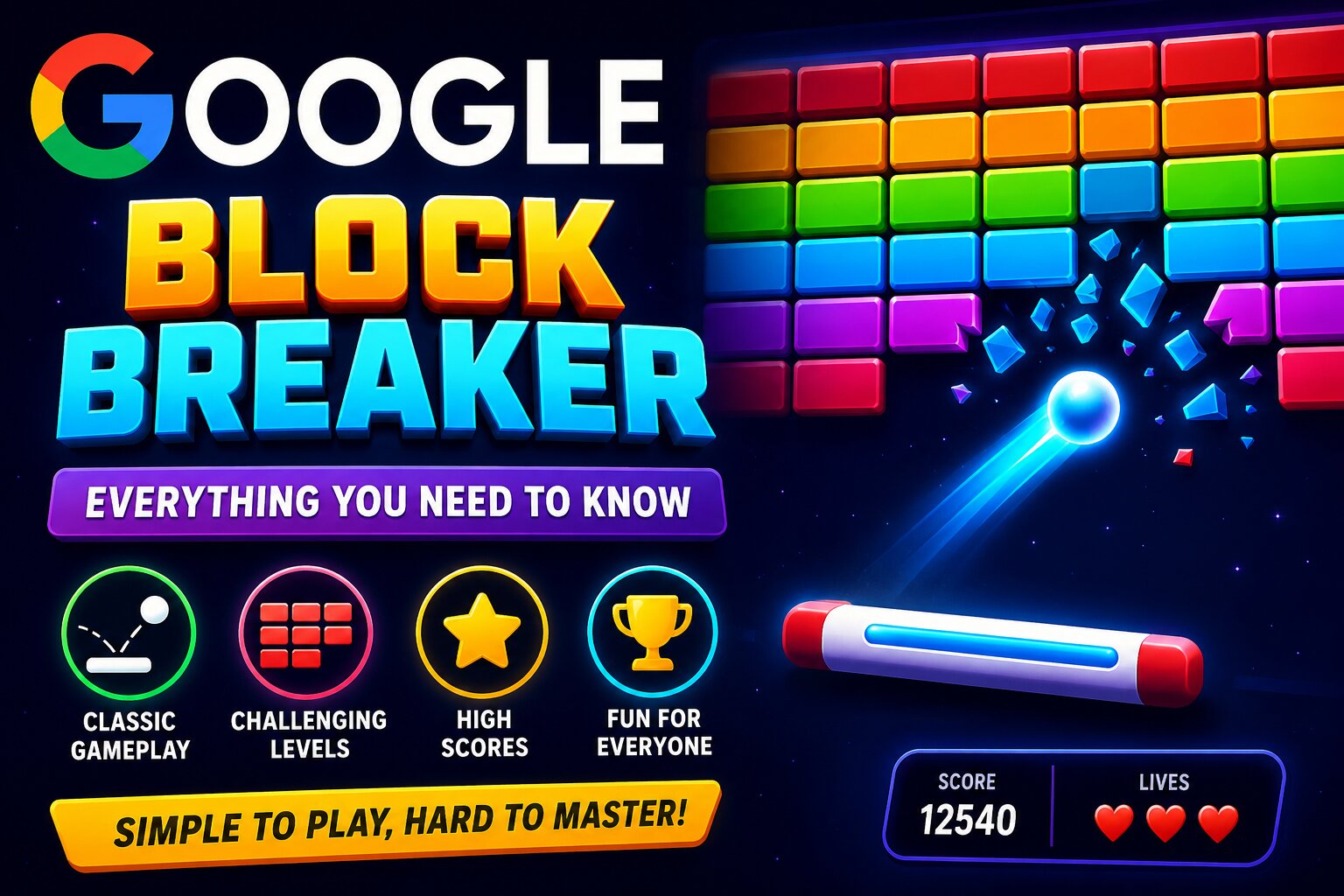 Google Block Breaker