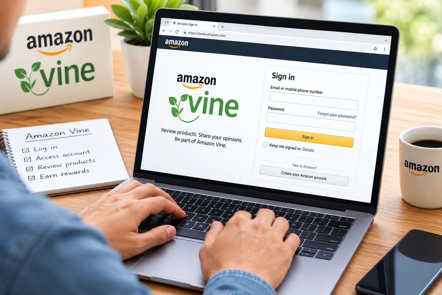 Amazon Vine login
